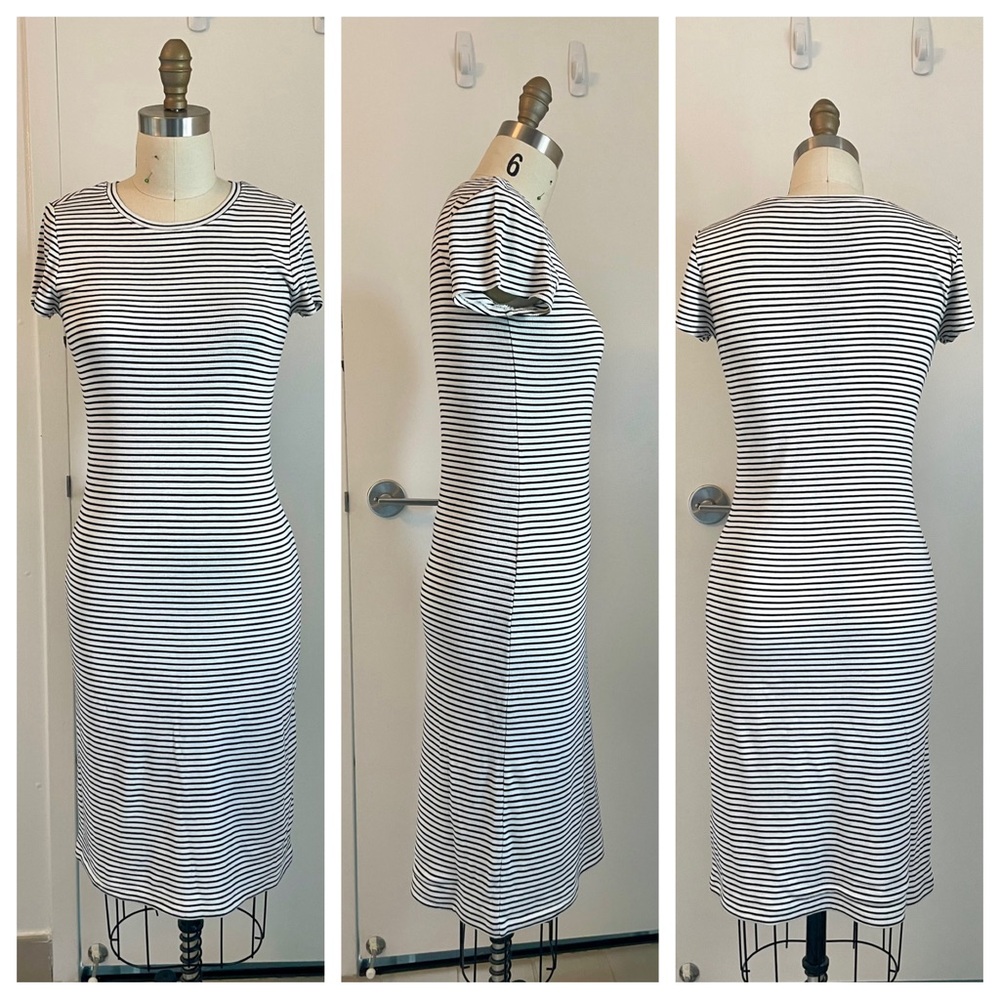 Club Monaco striped body con tee dress
